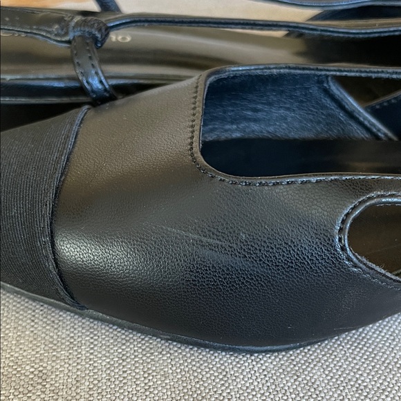 C. Paravano Black Slingback Flats - Picture 7 of 9